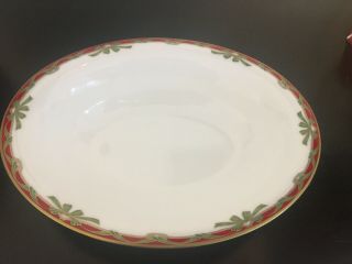 Waterford Fine China Holiday Ribbons Open Vegetable Bowl 9.  5”