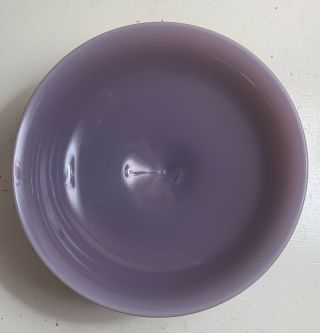 Rare Vintage Purple Milk Glass Pedestal Fruit Bowl 2