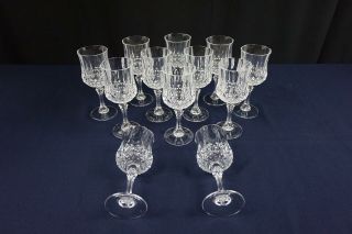 LONGCHAMP CRISTAL D ' ARQUES CRYSTAL WATER GLASSES - SET OF 12 7