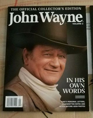 Official Collector ' s Edition JOHN WAYNE Magazines 2