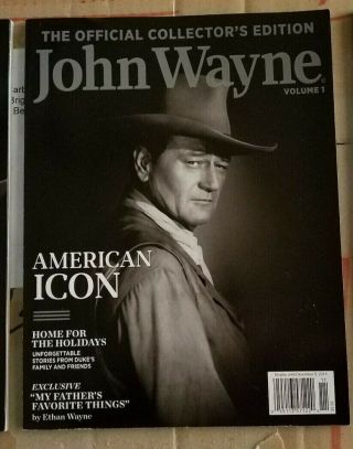 Official Collector ' s Edition JOHN WAYNE Magazines 3