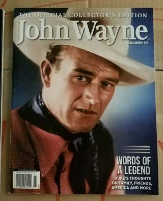 Official Collector ' s Edition JOHN WAYNE Magazines 4