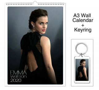 Emma Watson 2020 Wall Calendar,  Keyring