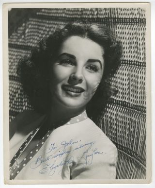 Elizabeth Taylor (secretarially Signed) - Vintage 8x10 Photograph