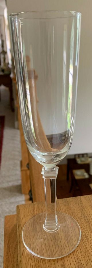 Tiffany & Co Crystal Hampton 9 " Fluted Champagne Goblet
