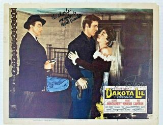 Dakota Lil Signed Western Movie Lobby Card By George Montgomery & Marie Windsor