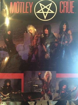 Motley Crue Awsome Poster 21in By 29in,  Laminated