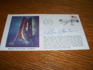 William Shatner Hand Signed Autograph On Space Station Launch Cache 1973 Usps