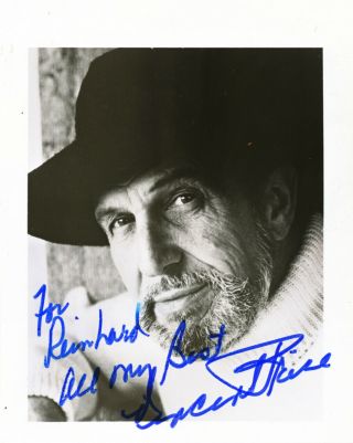 Vincent Price Autograph 4x6 Signed Vintage Photo