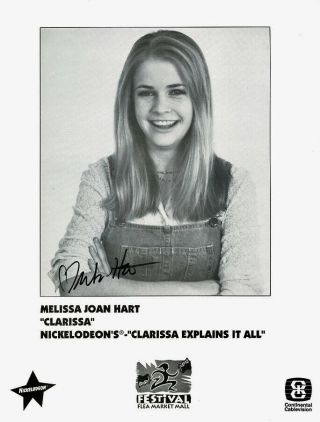 Melissa Joan Hart Signed Photo - Clarissa