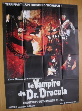 Vampire Of Dr Dracula Paul Naschy Horror French Movie Poster 