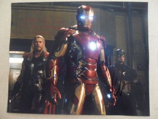 Chris Evans Robert Downey Jr.  Signed - Autographed Photo " Infinity "