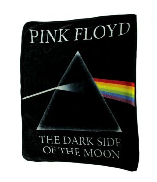 Pink Floyd Dark Side Of The Moon Plush Throw Blanket 60 X 50