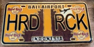 Hard Rock Cafe Bali Airport - Core License Plate Pin Series Le