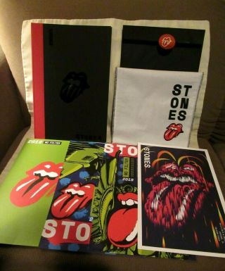 The Rolling Stones 2019 No Filter Tour Vip Poster Set Chicago Soldier Field