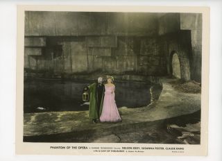Phantom Of Opera Color Movie Still 8x10 Claude Rains 1948 Rerelease Horror 17713