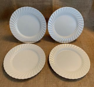 Johnson Brothers Regency White 10 - 1/2 " Large Dinner Plate England - Set Of 4