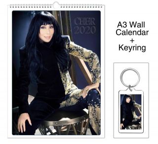 Cher 2020 Wall Holiday Calendar,  Keyring