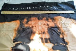 Radiohead - Amnesiac - Giant Silk Promo Banner Poster - 2001 - Italy