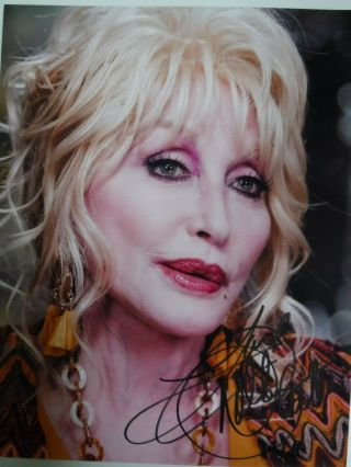 Dolly Parton Signed Color Photo " Close - Up "