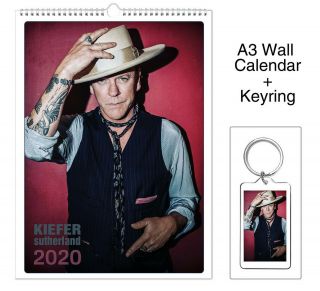 Kiefer Sutherland 2020 Wall Holiday Calendar,  Keyring