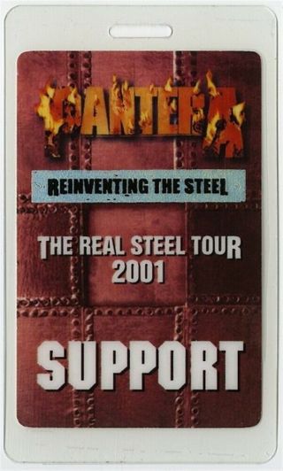 Pantera Authentic 2000 Laminated Backstage Pass Reinventing The Steel Tour