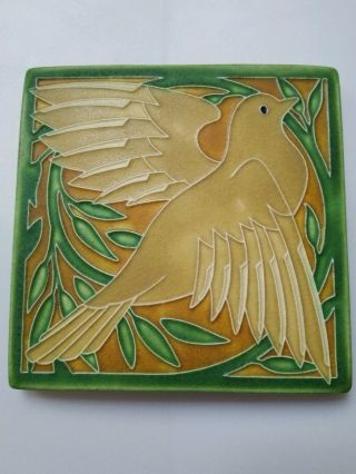 6 " X 6 " Motawi Tileworks Art Tile - Yellow Bird