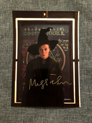 Maggie Smith Minerva Mcgonagall Harry Potter Autograph Signed 6x8 Photo