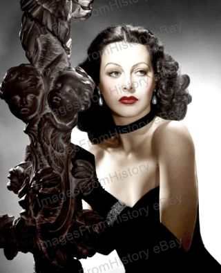 8x10 Print Hedy Lamarr Colorized Mgm Portrait 1940 Hlec