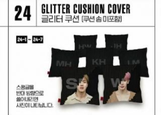 2019 Monsta X World Tour We Are Here Official Goods Glitter Cushion Cover