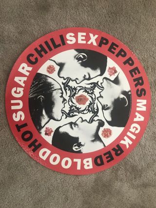 Red Hot Chili Peppers 1991 Promo Poster 26 1/2”round Blood Sugar Sex Magic