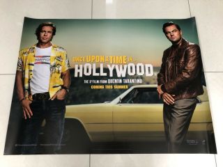 Once Upon A Time In Hollywood Uk Quad Movie Poster