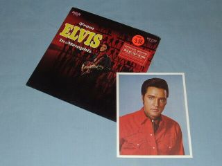 1969 " From Elvis In Memphis " Lp In Shrink W/sticker & Bonus Photo