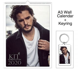 Kit Harington 2020 Wall Holiday Calendar,  Keyring
