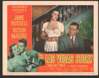 Las Vegas Story Lobby Card (verygood) 1952 Jane Russell Movie Poster Art 286