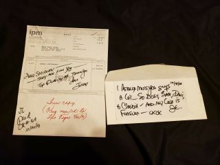 Jerry Lewis Hand Written And Signed Messages 1991,  2003