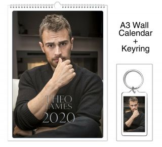 Theo James 2020 Wall Holiday Calendar,  Keyring