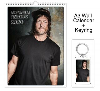 Norman Reedus 2020 Wall Holiday Calendar,  Keyring
