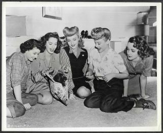 Jinx Falkenburg Leslie Brooks Donnell Nina Foch 1944 Photo Nine Girls
