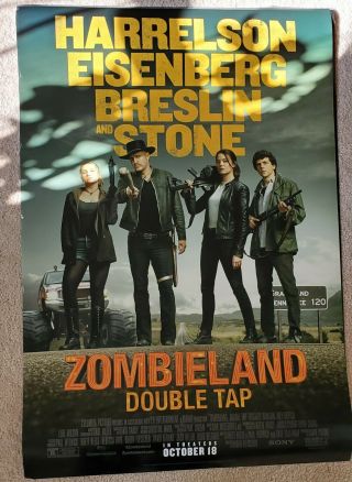 Zombieland 2 Double Tap Intl A Movie Poster Double Sided 27 " X40 "