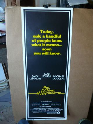 China Syndrome Orig Rolled 14x36 / Movie Poster (jack Lemmon,  Jane Fonda) - 1979