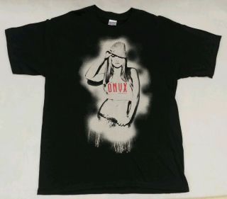 Vtg 2004 Britney Spears The Onyx Hotel Tour T Shirt L Dates Unworn