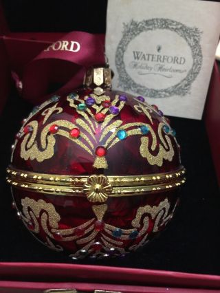 Waterford Crystal Holiday Heirloom Ruby Treasure Box - Ltd.  Edition