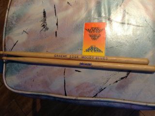 1991 Moody Blues Graeme Edge Tour Drum Sticks/ Laminate