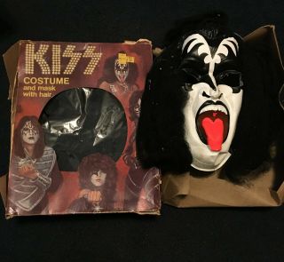 Rare Kiss Paul Stanley Mask With Hair 1978,  Made By Collegeville