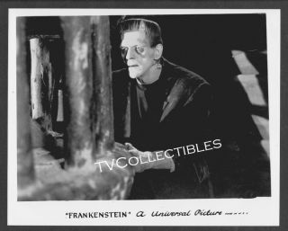 8x10 Photo Frankenstein Boris Karloff Close - Up Monster Horror