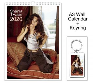 Shania Twain 2020 Wall Holiday Calendar,  Keyring
