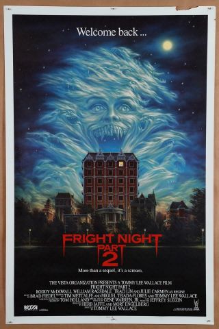 1985 Fright Night 2 International Rolled Movie Poster 27x41