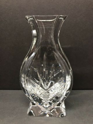 Vtg Waterford Lead Pineapple Cut Crystal 7 " Tall Vase