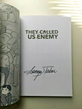 Signed George Takei (mr.  Sulu Star Trek) They Called Us Enemy Graphic Novel Book